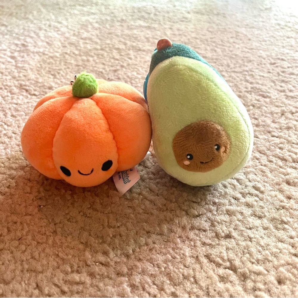 Set of two Squishable keychains